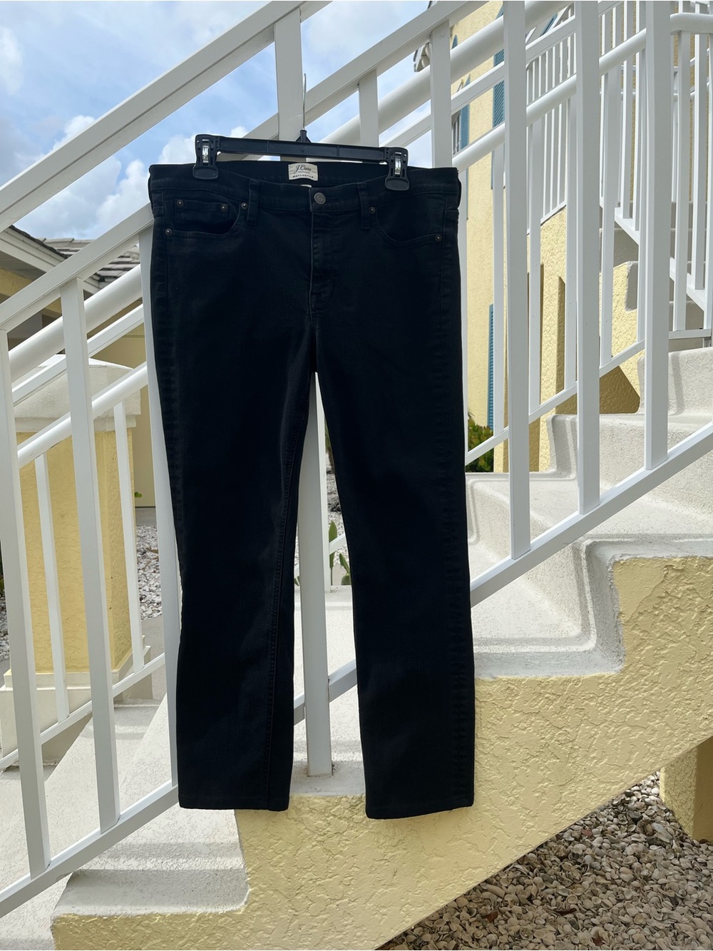 J. Crew Black Women’s Straight-Leg matchstick jeans size 32 shortened